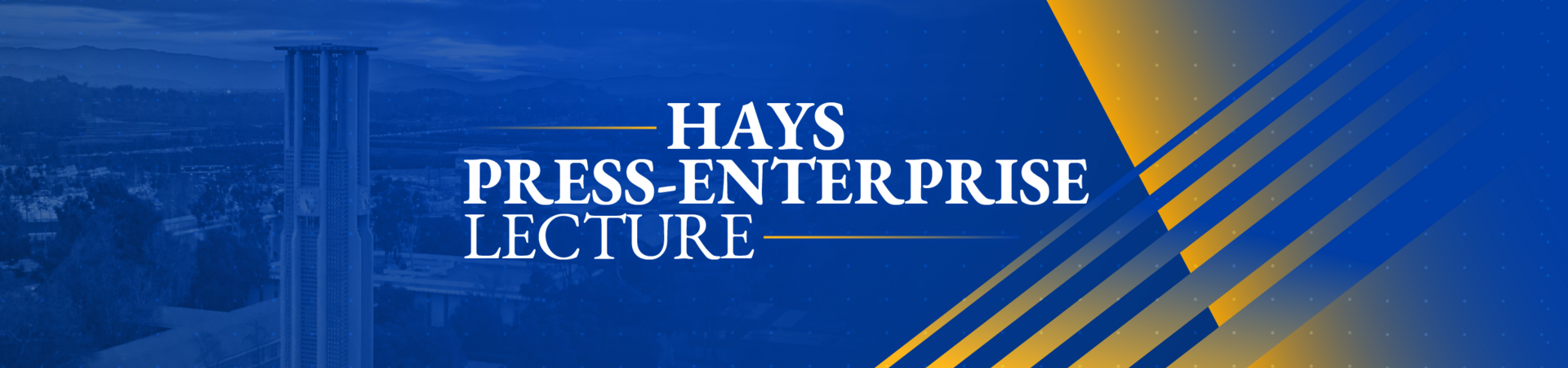 Hays Press-Enterprise Lecture header